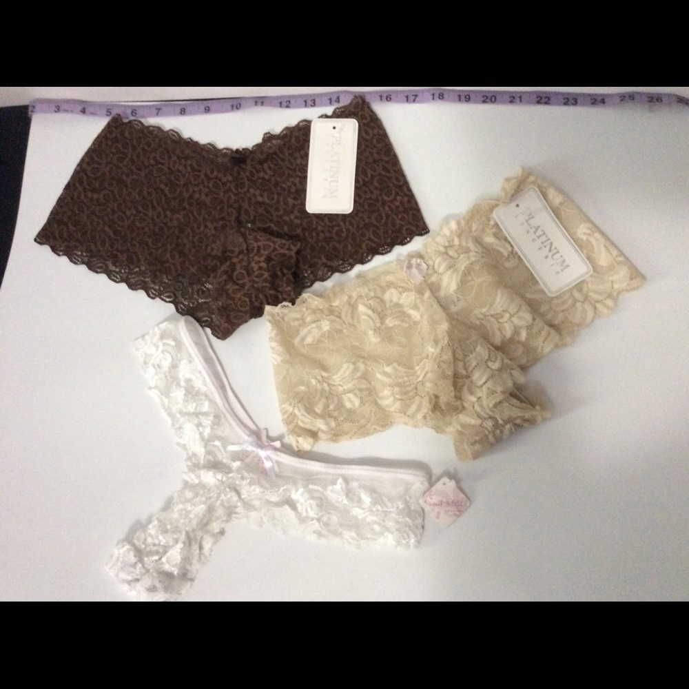 NWT 3 lace lingerie underwear